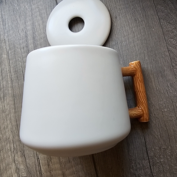 3D Ceramic Pumpkin Head Mug With Lid And Spoon - Picture 5 of 5